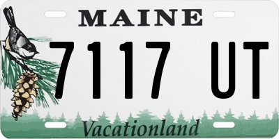 ME license plate 7117UT