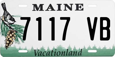 ME license plate 7117VB