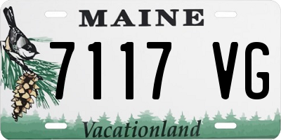 ME license plate 7117VG