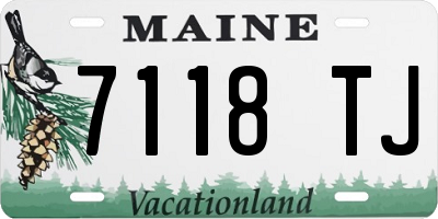 ME license plate 7118TJ