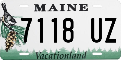 ME license plate 7118UZ
