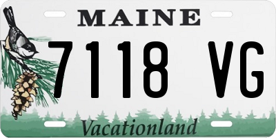 ME license plate 7118VG