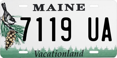 ME license plate 7119UA