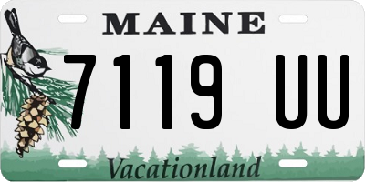ME license plate 7119UU
