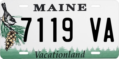 ME license plate 7119VA
