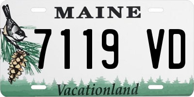 ME license plate 7119VD