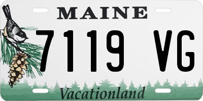 ME license plate 7119VG