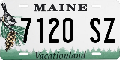 ME license plate 7120SZ