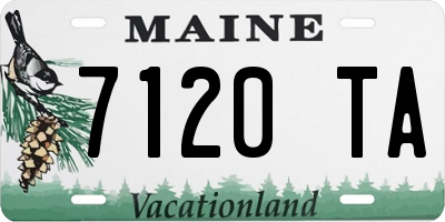 ME license plate 7120TA