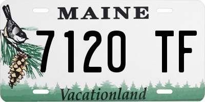 ME license plate 7120TF