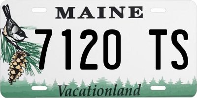 ME license plate 7120TS