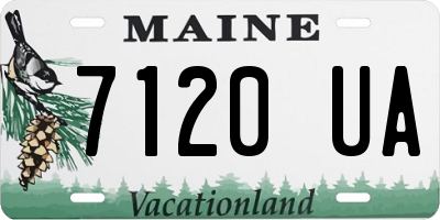 ME license plate 7120UA
