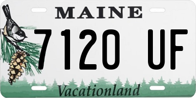 ME license plate 7120UF