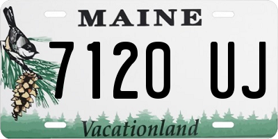 ME license plate 7120UJ