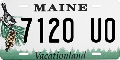 ME license plate 7120UO