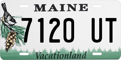 ME license plate 7120UT