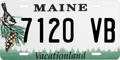ME license plate 7120VB