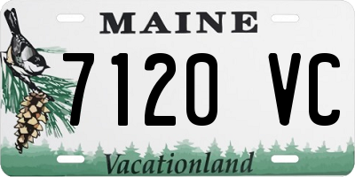ME license plate 7120VC