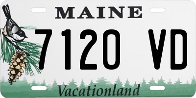 ME license plate 7120VD