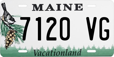 ME license plate 7120VG