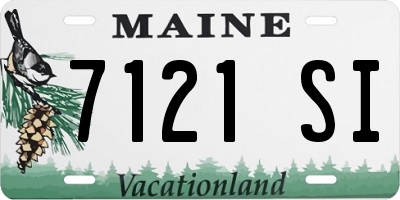 ME license plate 7121SI