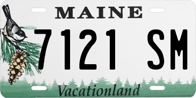 ME license plate 7121SM