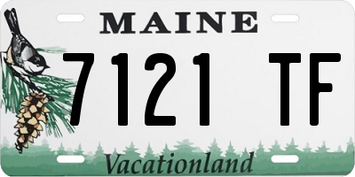 ME license plate 7121TF