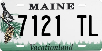 ME license plate 7121TL
