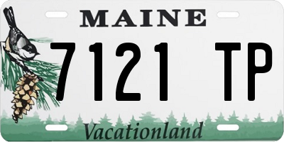 ME license plate 7121TP