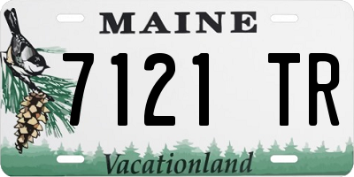 ME license plate 7121TR