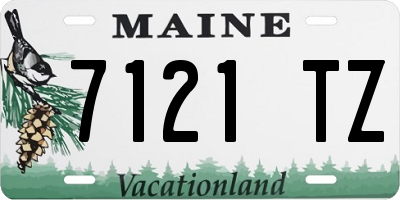ME license plate 7121TZ