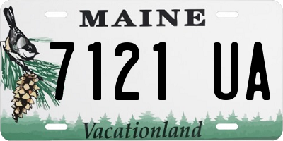 ME license plate 7121UA
