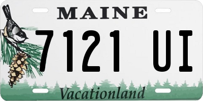 ME license plate 7121UI
