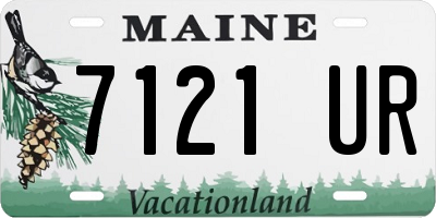 ME license plate 7121UR