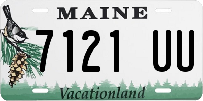 ME license plate 7121UU