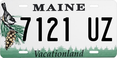 ME license plate 7121UZ