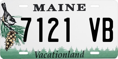 ME license plate 7121VB