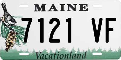ME license plate 7121VF