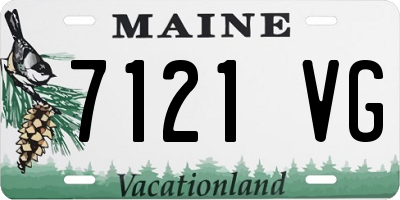 ME license plate 7121VG