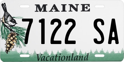 ME license plate 7122SA