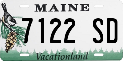 ME license plate 7122SD