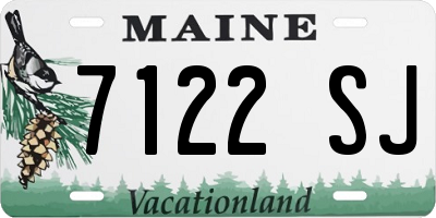 ME license plate 7122SJ