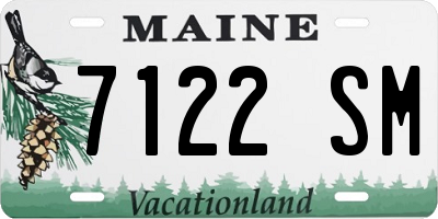 ME license plate 7122SM
