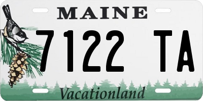 ME license plate 7122TA