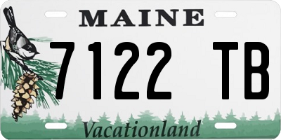 ME license plate 7122TB