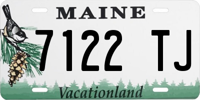 ME license plate 7122TJ