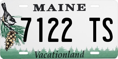 ME license plate 7122TS