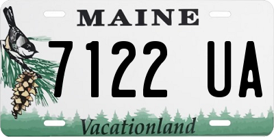 ME license plate 7122UA