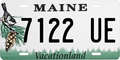 ME license plate 7122UE