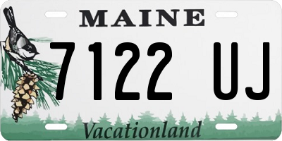 ME license plate 7122UJ